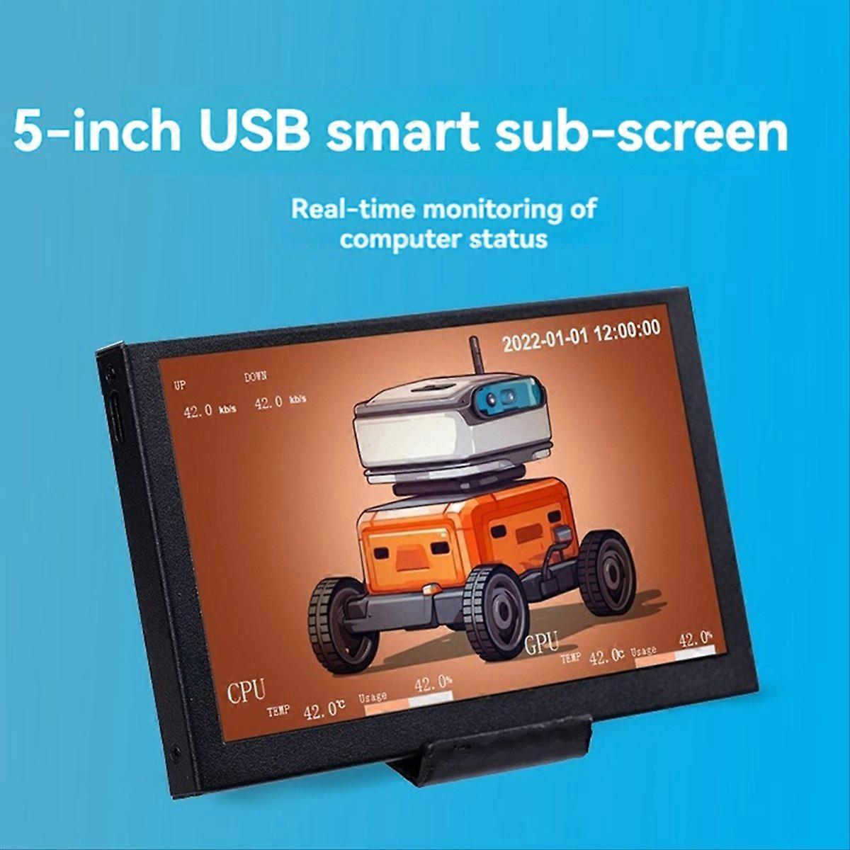 5-zoll-ips-grafikkartengehäuse Mit Usb-c-subdisplay, Schwarz