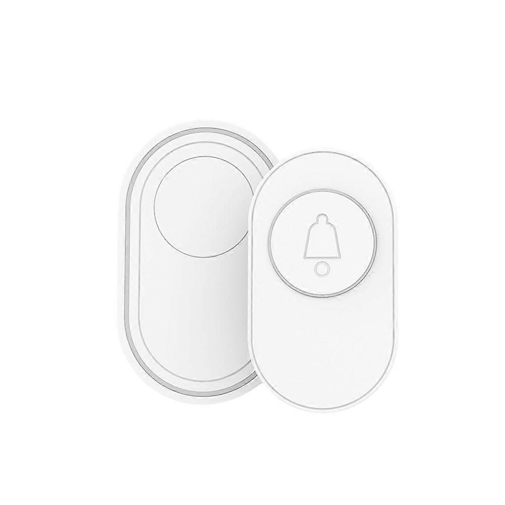 Wasserdichte 433-mhz-funk-türklingel, Intelligentes Türklingel-set Für Zuhause, Nachtsicht, Blinkender Leuchtring, Sicherheitsalarm, Eu-stecker