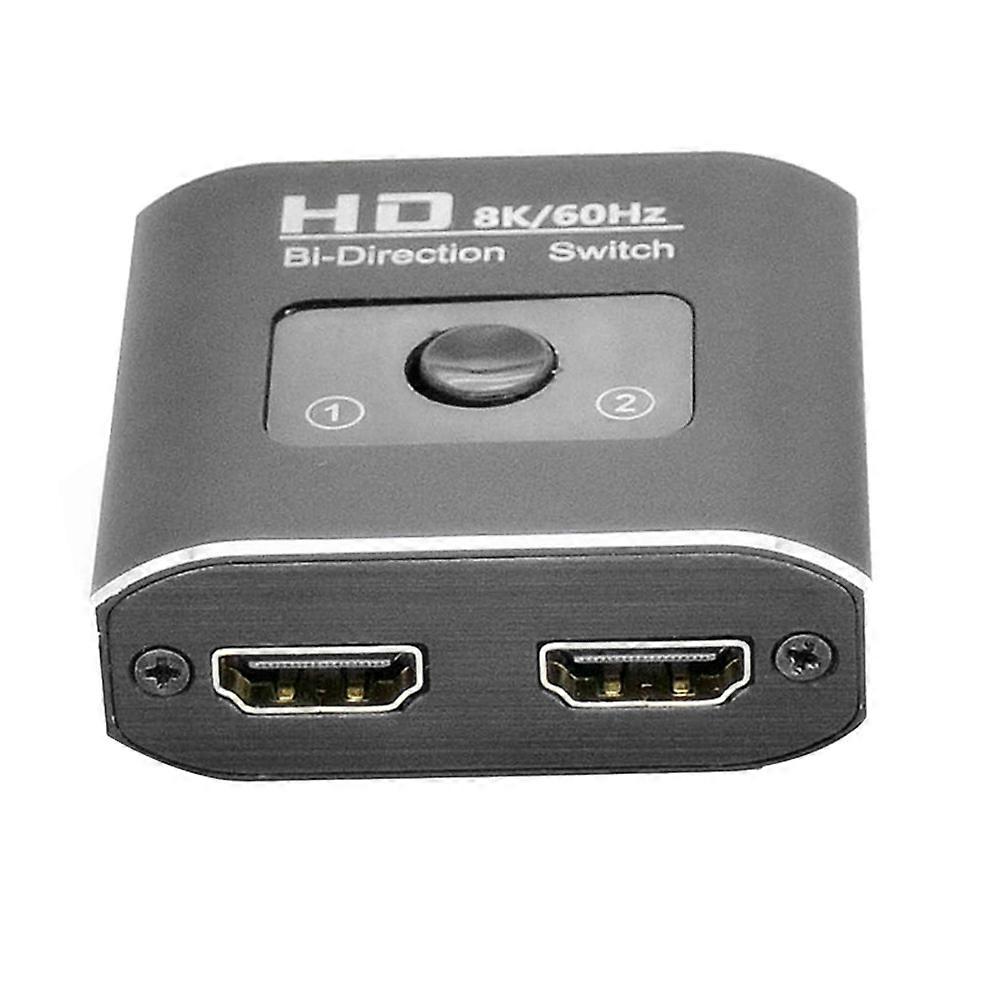 8k 60hz Hd Bidirektionaler Umschalter, 1 Eingang, 2 Ausgänge, Dual-display-hdmi-kompatibler Video-splitter Für Laptop/pc