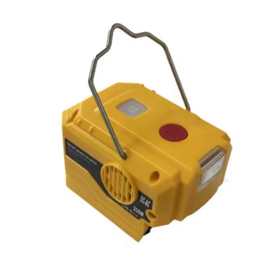 220v Wechselstromwandler Mit Integrierter Led-beleuchtung Für Camping Und Werkzeuge, Kompatibel Mit Dewalt 18v Li-ionen-akkus.