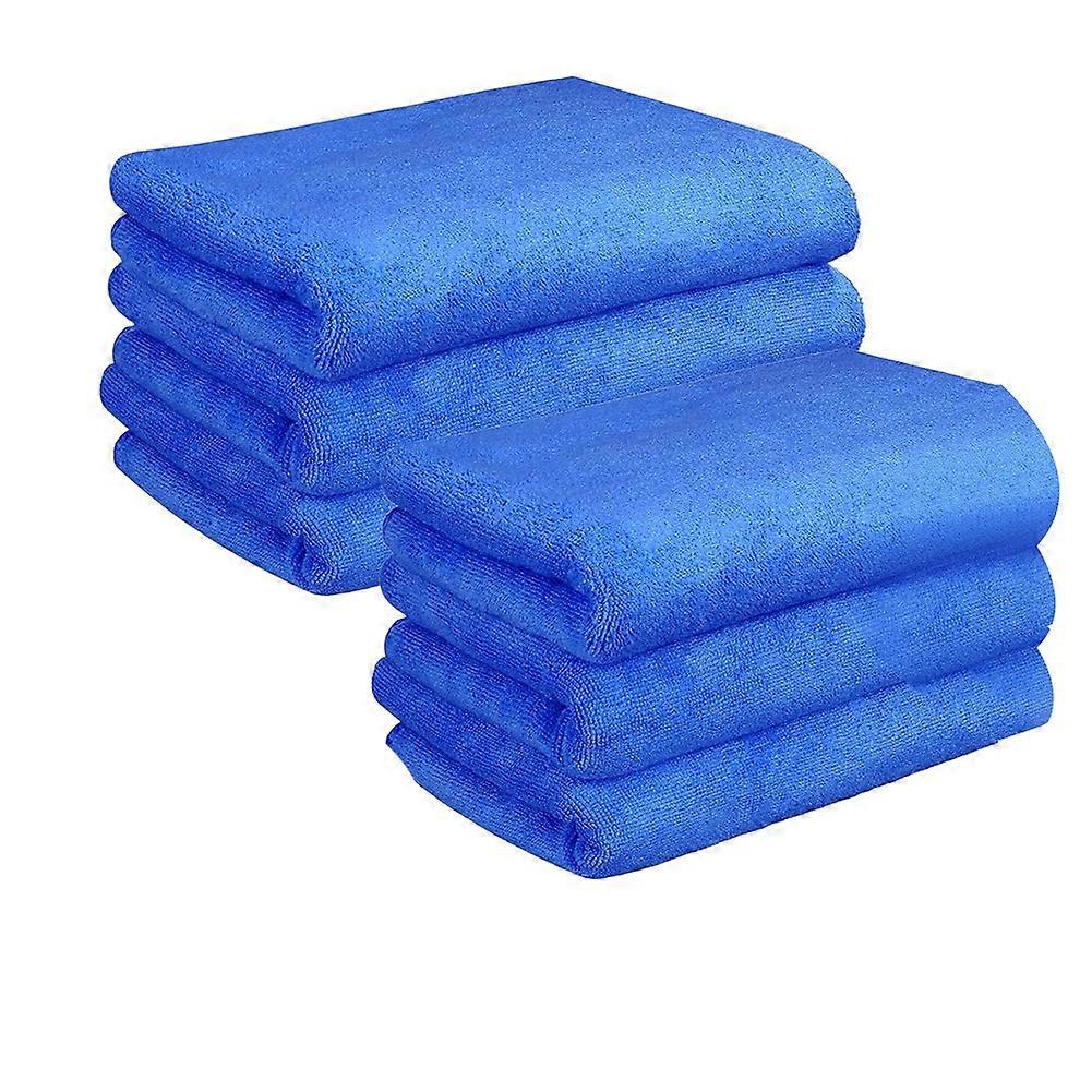Set Mit 6 Extra Großen (76 X 51 Cm) Mikrofasertüchern, Waschbar Und Wiederverwendbar, Fusselfrei, Für Fußböden.