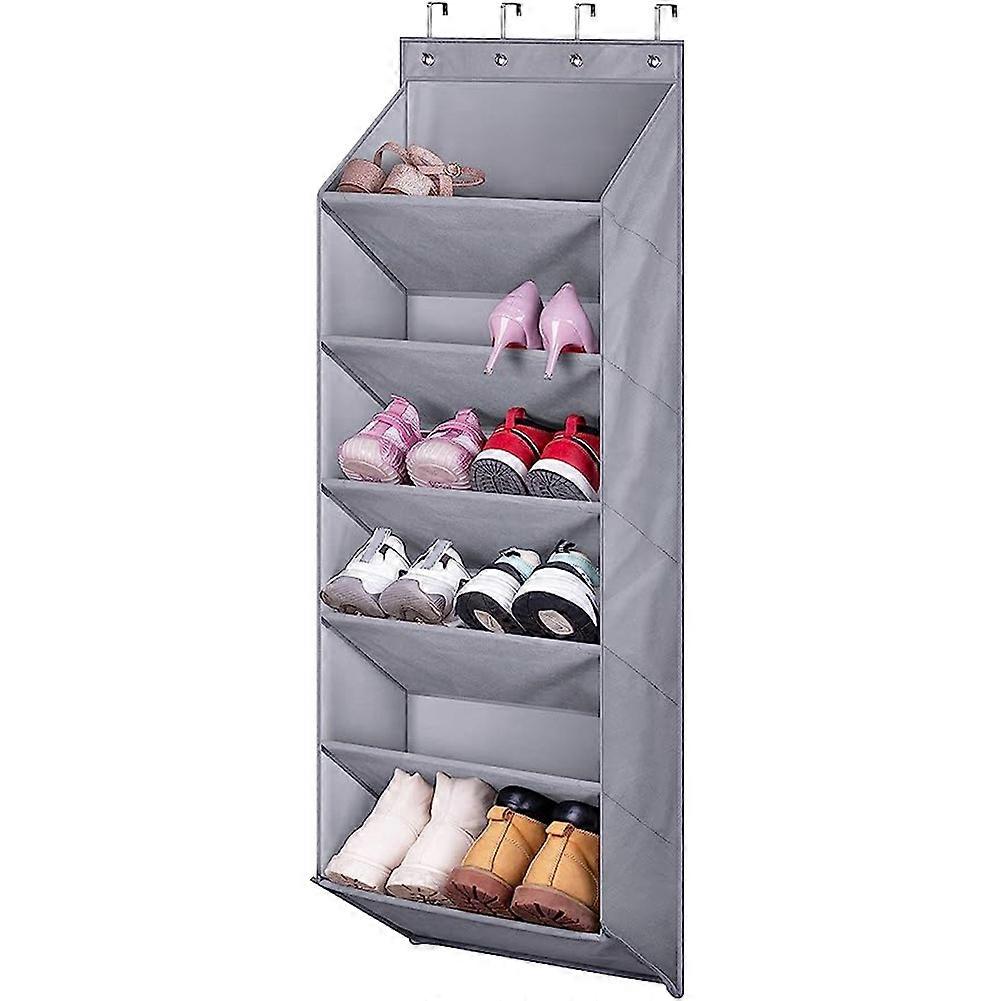 Schuhorganizer Zum Einhängen An Der Tür Mit Tiefen Taschen Für 12 Paar Schuhe, Ideal Für Kleiderschränke Und Studentenzimmer Mit Schmalen Türen.