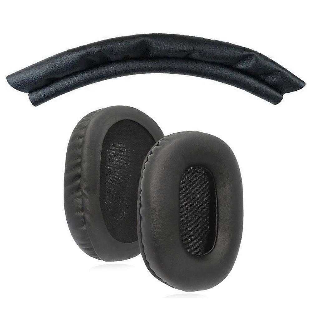 1 Satz Ersatz-kopfbügelpolster Für Audio-technica Ath-m50x M40 M30 M20x Kopfhörer (schwarz)