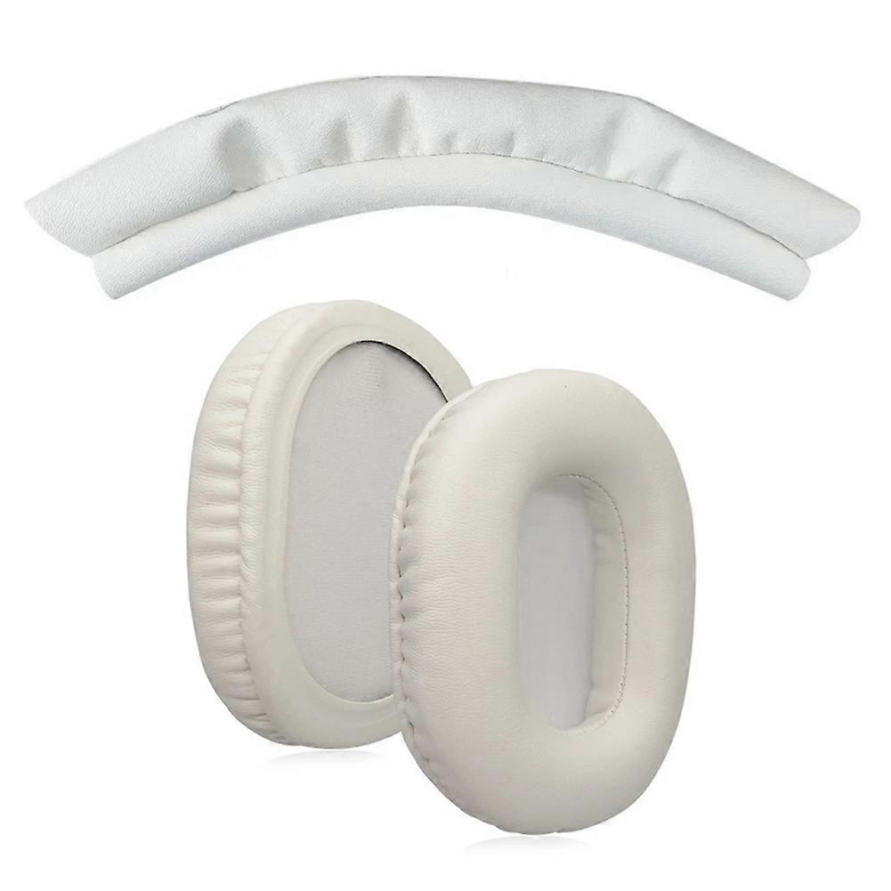 1 Satz Ersatz-kopfbügelpolster Für Audio-technica Ath-m50x M40 M30 M20x Kopfhörer (weiß)