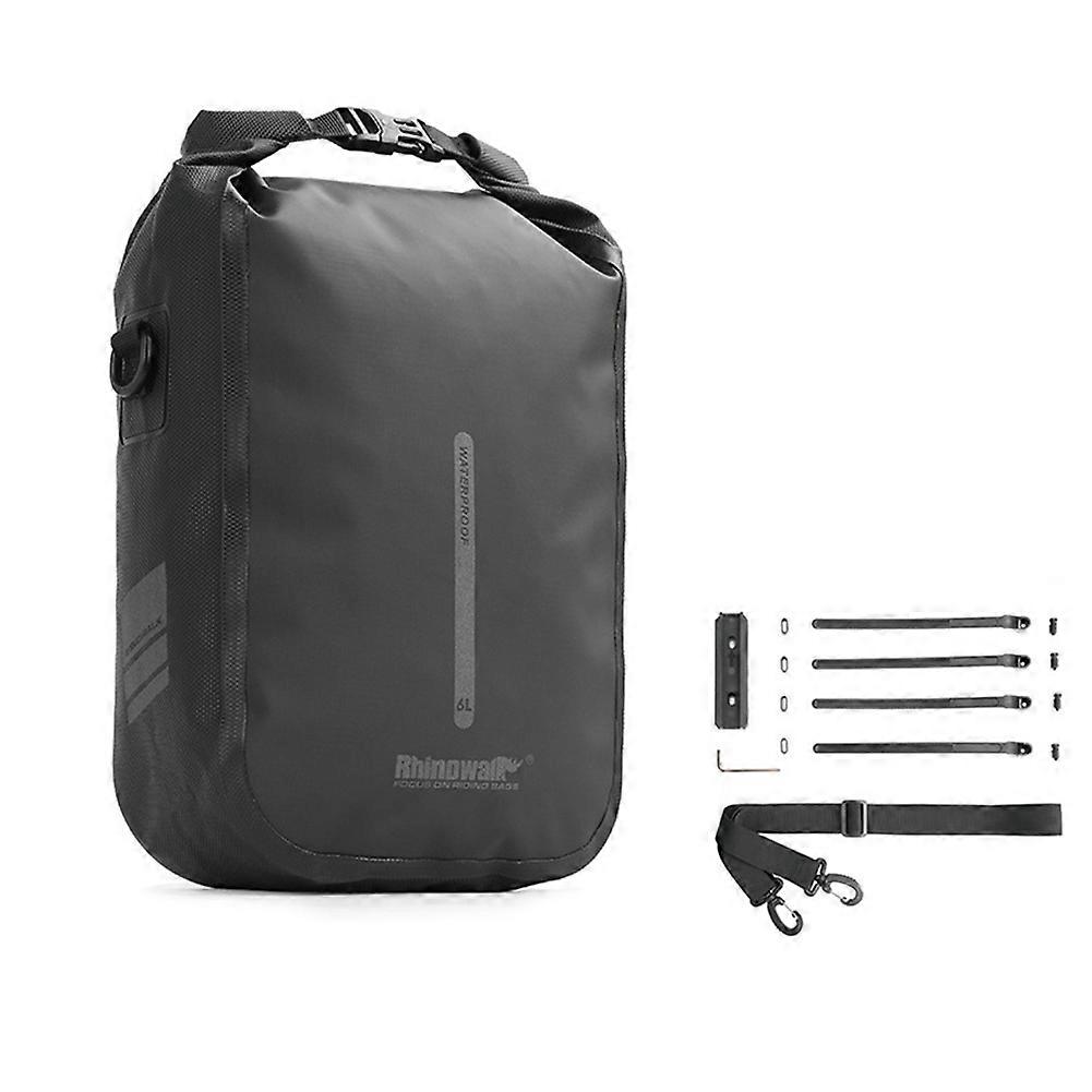Rhinowalk Vorderradgabeltasche Für Rennrad, Roller, Wasserdicht, Schnellverschluss, 6l, Schultertasche.
