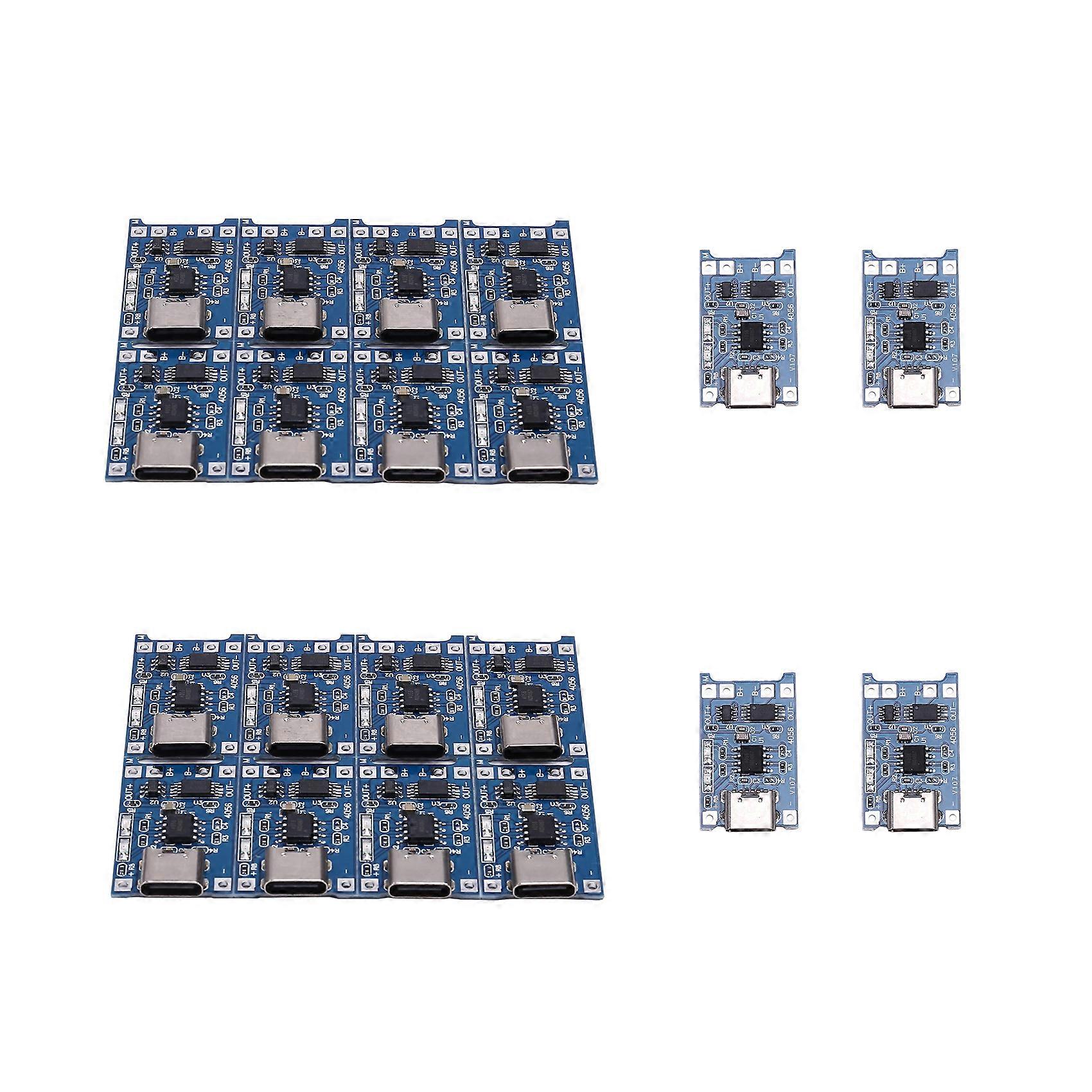 Packung Mit 20 Tp4056 5v Lithium-batterie-lademodulen Mit Typ-c-schnittstelle Und Lastschutz
