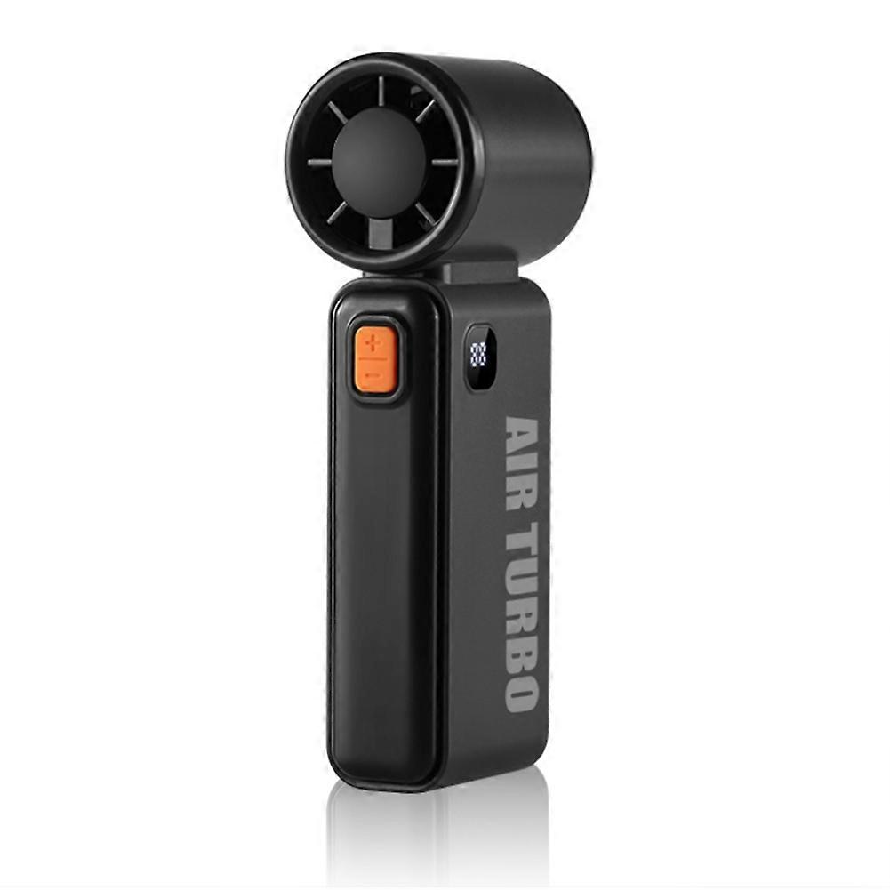 Mini-tragbarer Hochgeschwindigkeitsventilator, Usb-aufladbar, Schwarz.