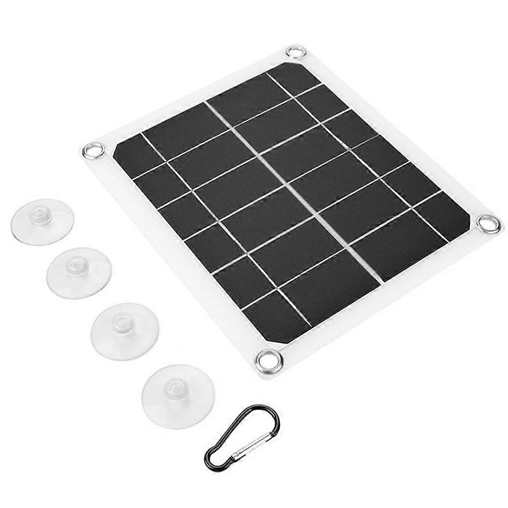Tragbares 10-w-solarpanel Mit Zwei 5-v-2-a-usb-anschlüssen, Solarzelle Für Auto, Handy-ladegerät Und Camping