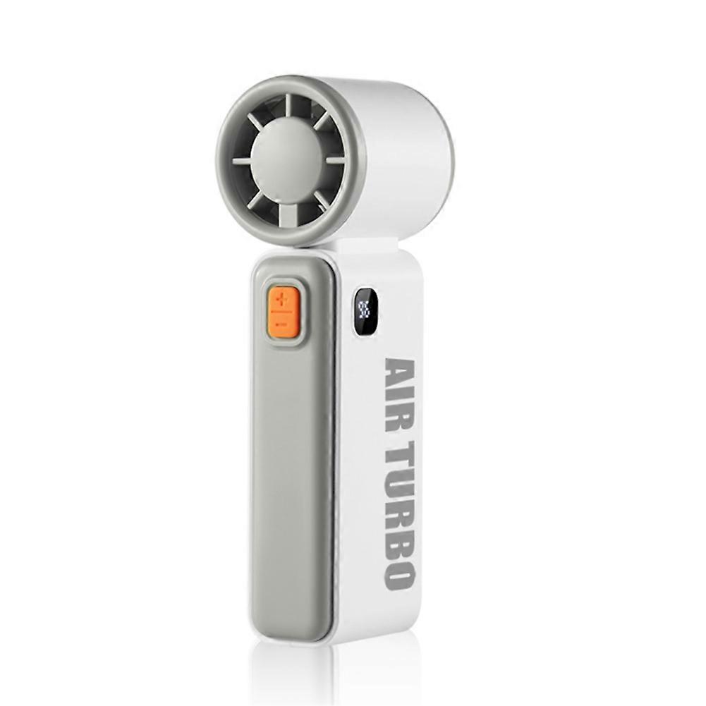 Mini-tragbarer Hochgeschwindigkeitsventilator, Usb-aufladbar, Weiß.