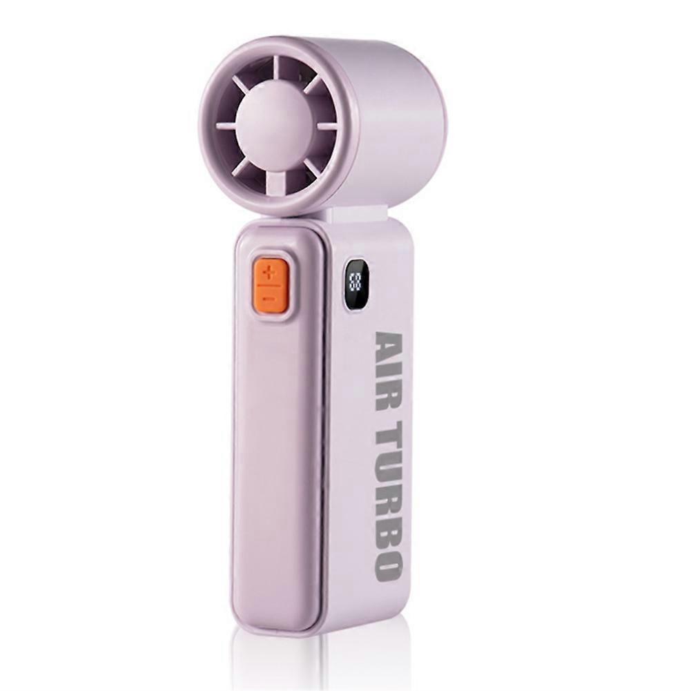 Mini-tragbarer Hochgeschwindigkeitsventilator, Usb-aufladbar, Für Den Außeneinsatz (lila).
