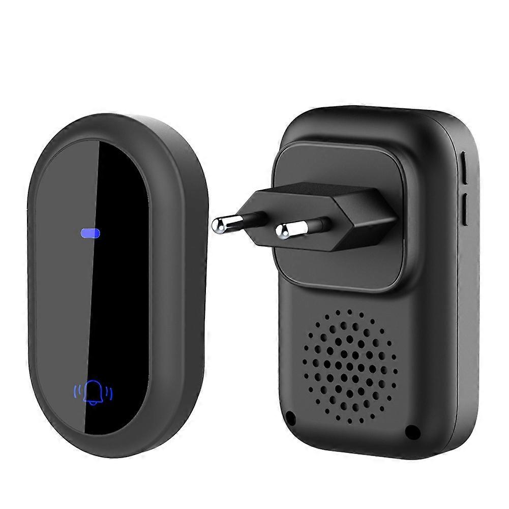 Kabellose Türklingel Mit Europäischem Stecker, Ip68 Wasserdicht, Smart, Mit 4-stufiger Lautstärkeregelung Und 38 Melodien.