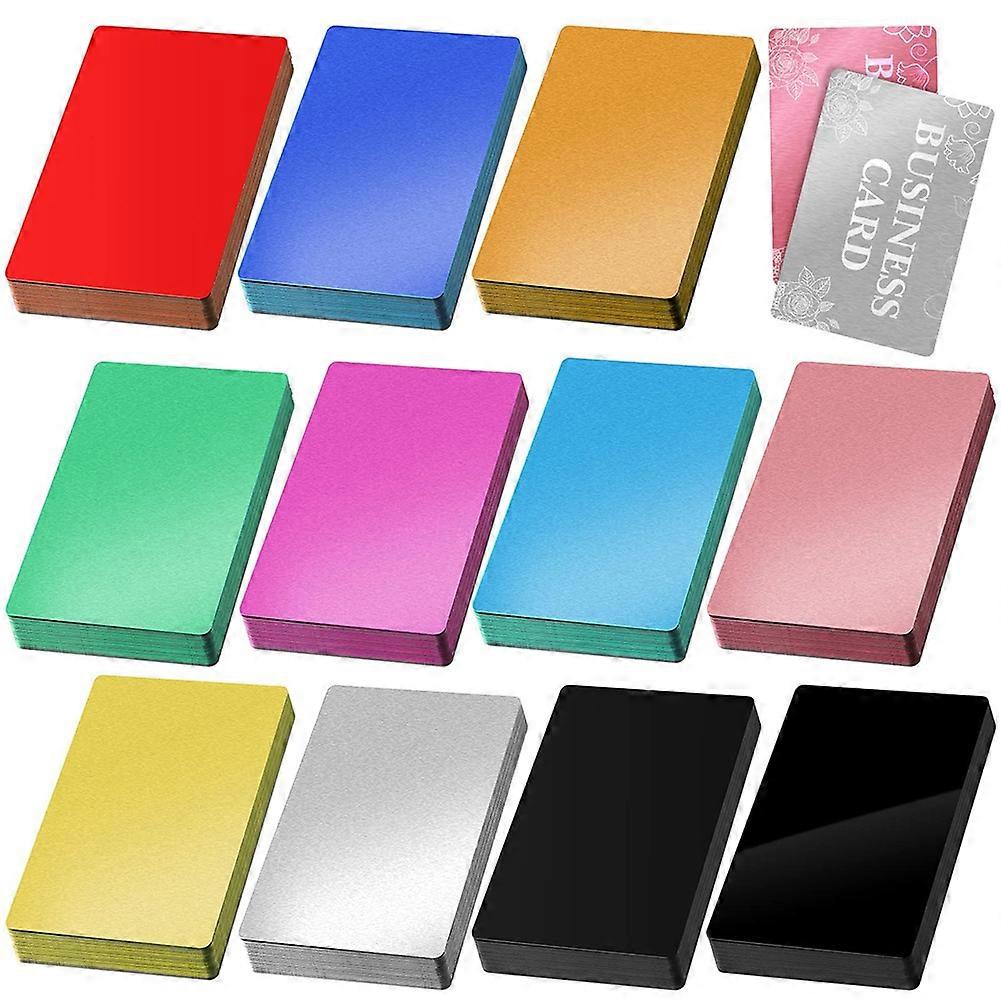 550 Gravierte Aluminiumplatten Für Visitenkarten, Ideal Zur Erstellung Von Visitenkarten. Stärke: 0,25 Mm. Verschiedene Farben.