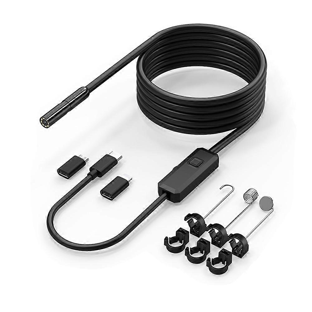 Industrielle Endoskopkamera W400d Für Iphone Ios, Hd 1080p, Wasserdicht, Für Fahrzeug- Und Kanalinspektionen, 8 Mm Durchmesser.