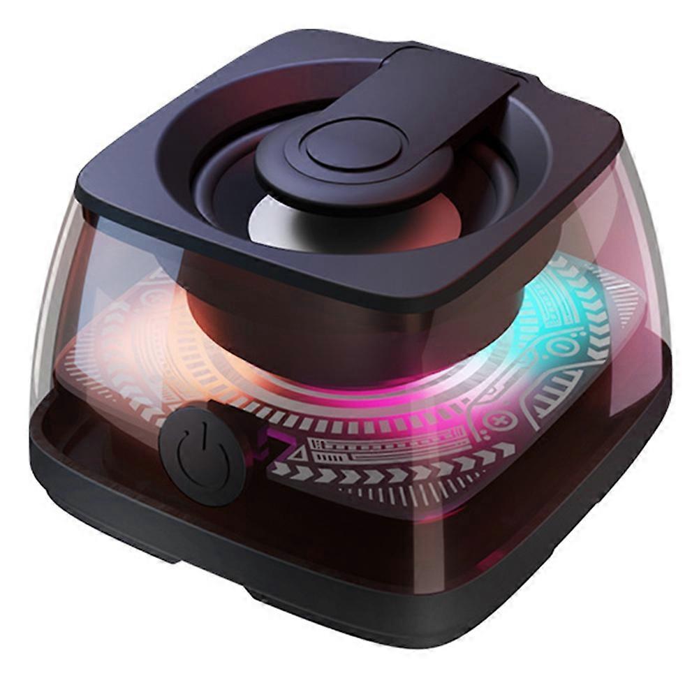 Tragbarer, Kabelloser Magnetischer Bluetooth-lautsprecher Für Den Außenbereich, Mini-größe, Mit Rgb-ambientebeleuchtung.