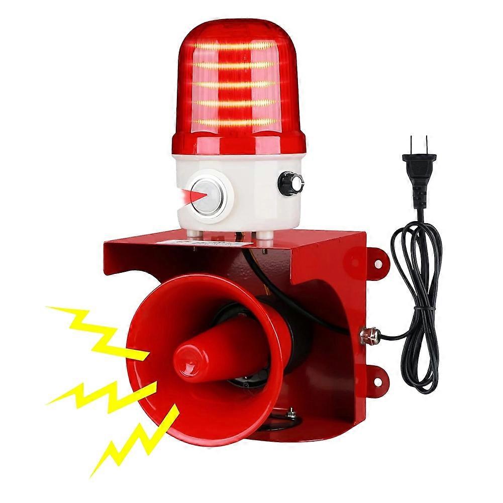 Sicherheitsalarmanlage Für Den Außenbereich Mit Bewegungsmelder Und Personenerkennung, Einstellbaren 120 Db Sirenen Und Led-blinklichtern (us-stecker).