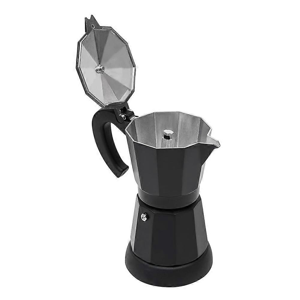 Elektrische Espressomaschine Für 6 Tassen (300 Ml), Elektrische Kaffeemaschine Aus Aluminium, Mokkakanne, Europäischer Stecker