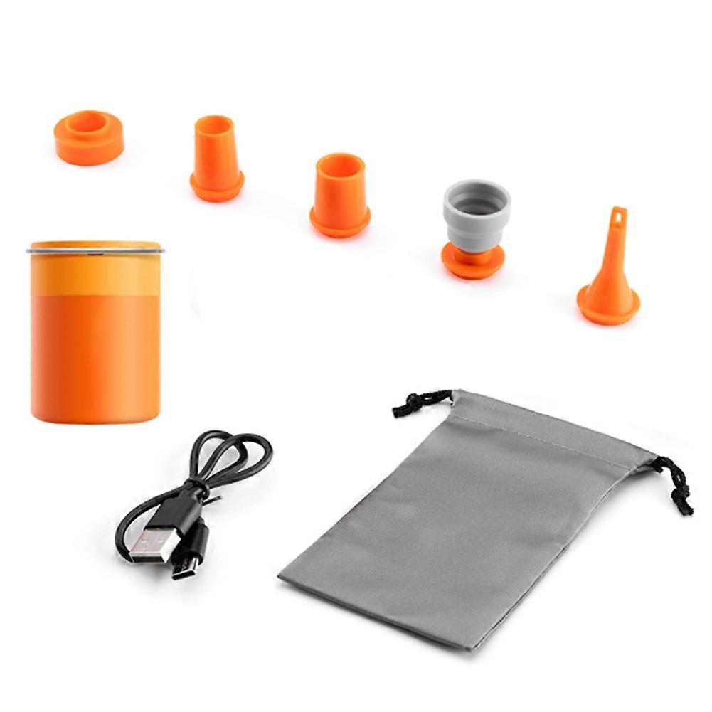 Qunature Luftpumpe Zum Aufpumpen Von Reifen, Campinglampe, Mini-tragbare Aufblaspumpe, Wiederaufladbar Über Usb-c.