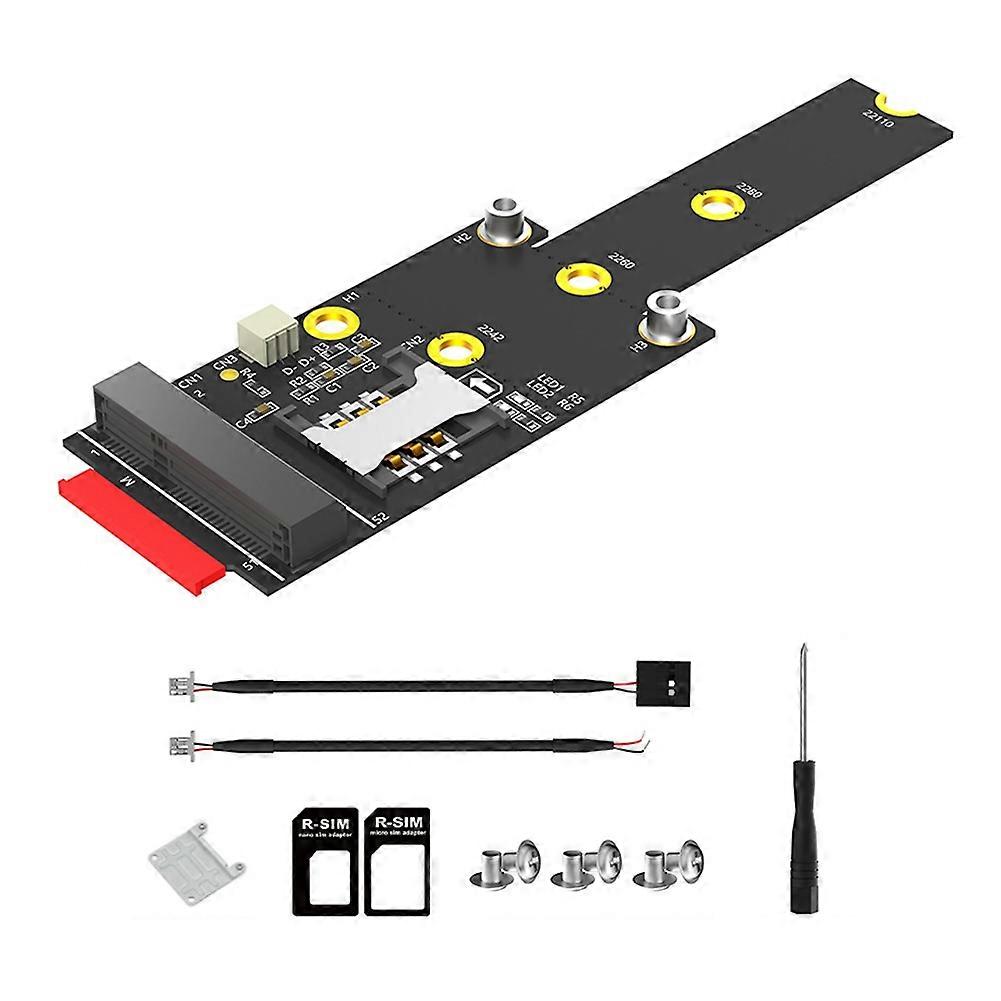 M.2 Key M Auf Mini Pcie Adapter Mit Sim-kartensteckplatz, Kompatibel Mit Wifi-, Wwan-, Lte- Und 3g/4g/5g-netzwerkmodulen Für Desktop-computer.