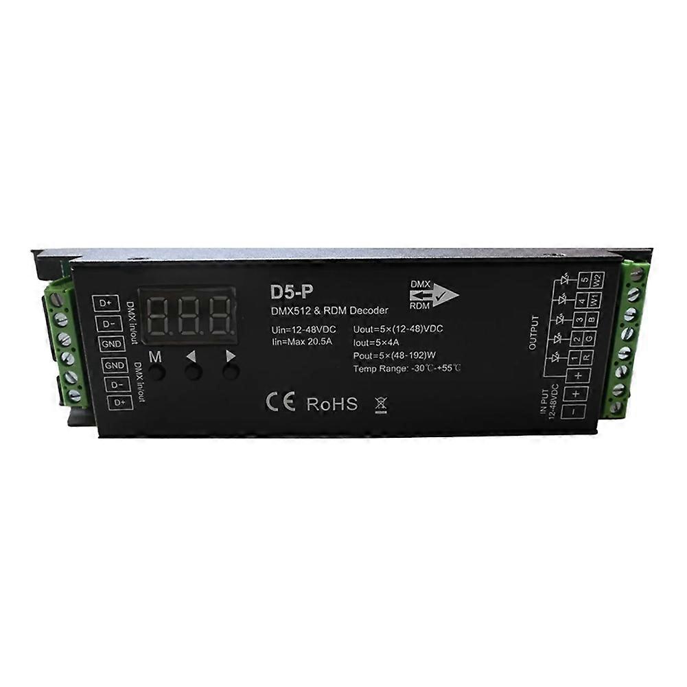 5-kanal-dmx-decoder Mit Rdm-digitalanzeige, Dmx512-dimmer, Rgbcct-pwm-led-controller, Led-beleuchtungsmodul