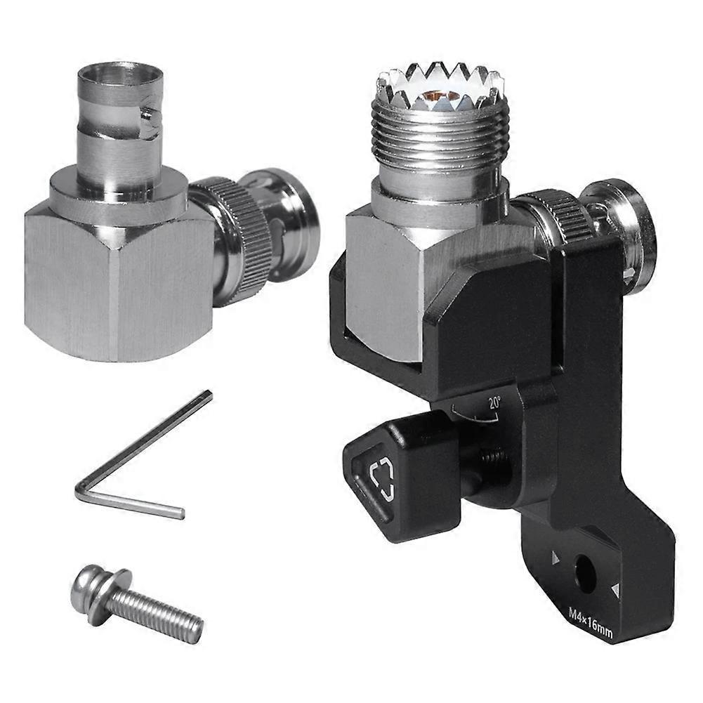 Rc-2 Schnellverschluss-antennenhalterung Aus Aluminiumlegierung Für Icom705 Icom Ic-705 Rc2 Für Ark-705 Abschirmung (so239 Und Bnc-adapter)