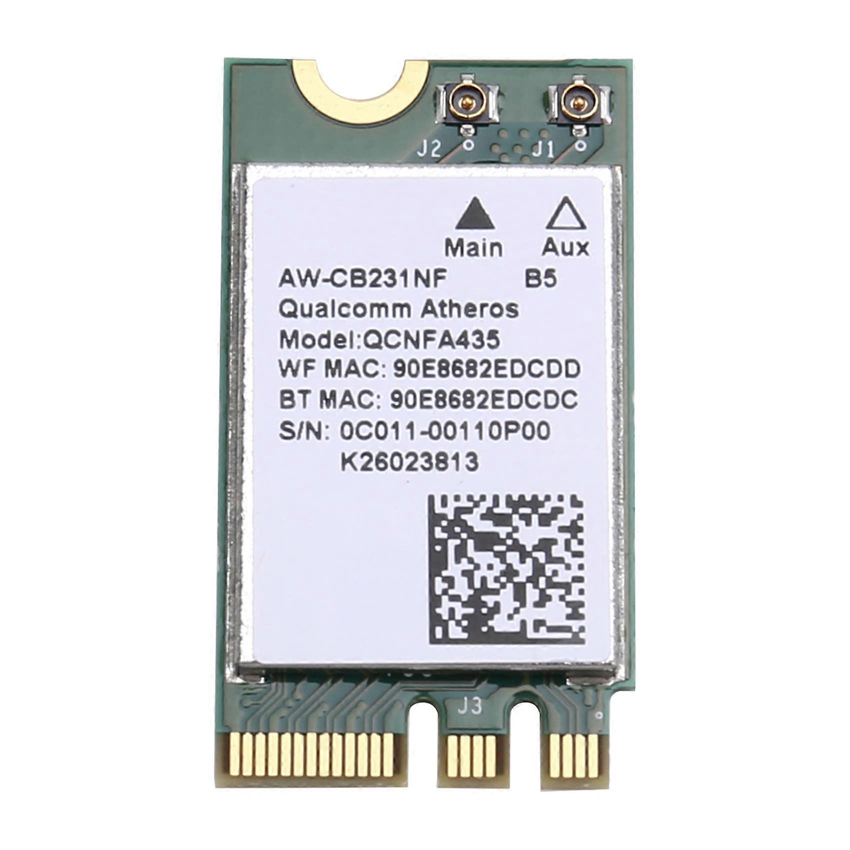 Qca9377 Qcnfa435 Drahtlose Netzwerkkarte Bluetooth 4.1 Wifi 433 Mbps 802.11ac 2,4 Ghz/5 Ghz Ngff Für Windows 7/8/10