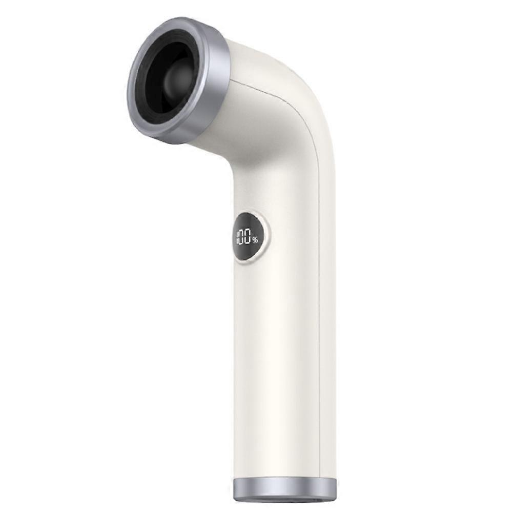 Wiederaufladbarer Tragbarer Ventilator Mit 3000 Mah Kapazität, Leistungsstarker Belüftung, Digitalanzeige, Einstellbarem Turbomodus, Ideal Für Sport Und Outdoor-aktivitäten (weiß).