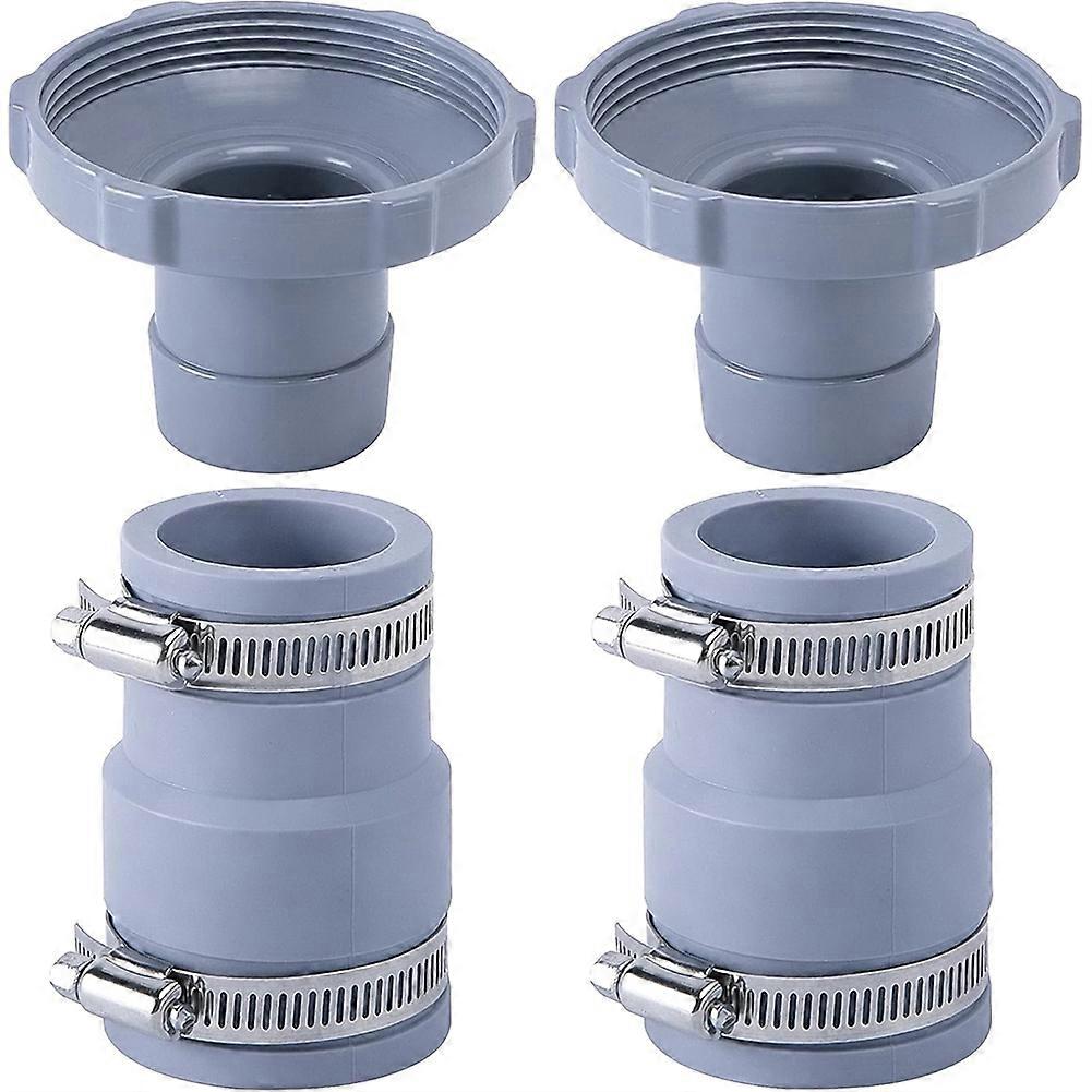 Set Mit 2 Pool-staubsauger-schlauchadaptern B, Ersatzadapter Für 1,25-fuß- Und 1,5-fuß-schläuche, Skimmer-filterpumpe