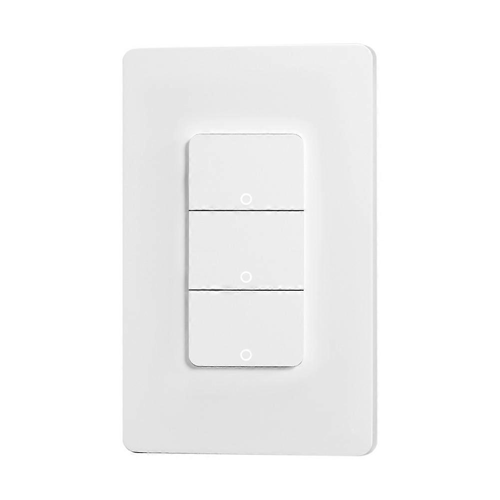 Tuya Zigbee Drucktaster, Physical Smart Us 3-tasten-smart-wandschalter Mit Timer Und Sprachsteuerung, Us-stecker.