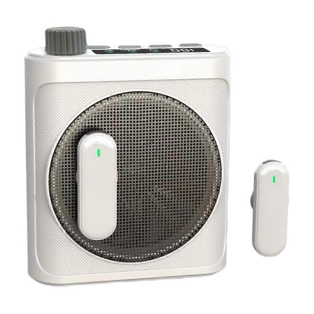Mini-funkmegafon Mit Ansteckmikrofon Und Bluetooth-sprachverstärker Für Lehrer, Betreuer Und Trainer (weiß).