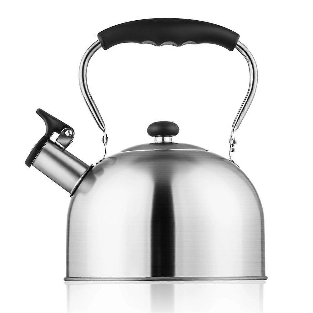 2,5-liter-pfeifkessel Aus Edelstahl, Ideal Zum Campen Und Kochen, Mit Klappbarem Griff Und Perfekt Für Kaffee.