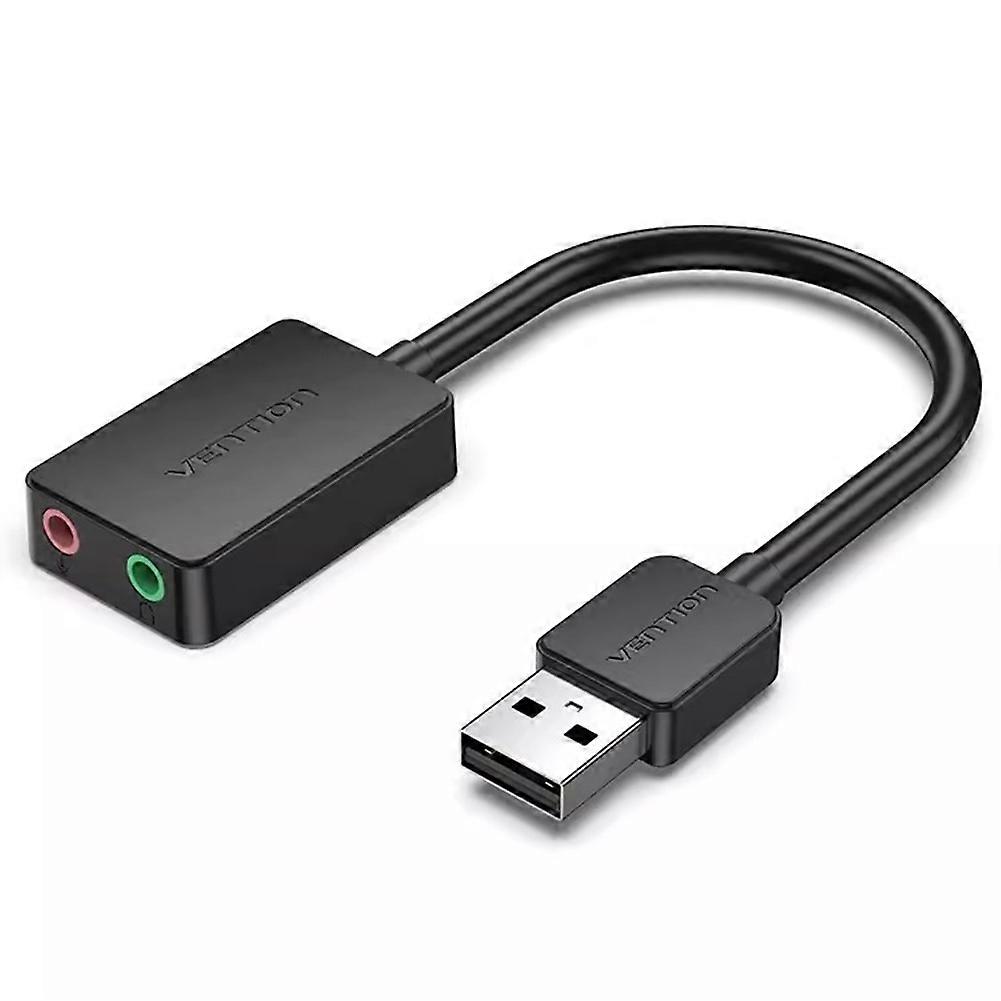 Vention Soundkarte, Usb-auf-3,5-mm-audio-interface-adapter, Externe Soundkarte Für Pc, Laptop, Ps4, Usb-headset Und Mikrofon