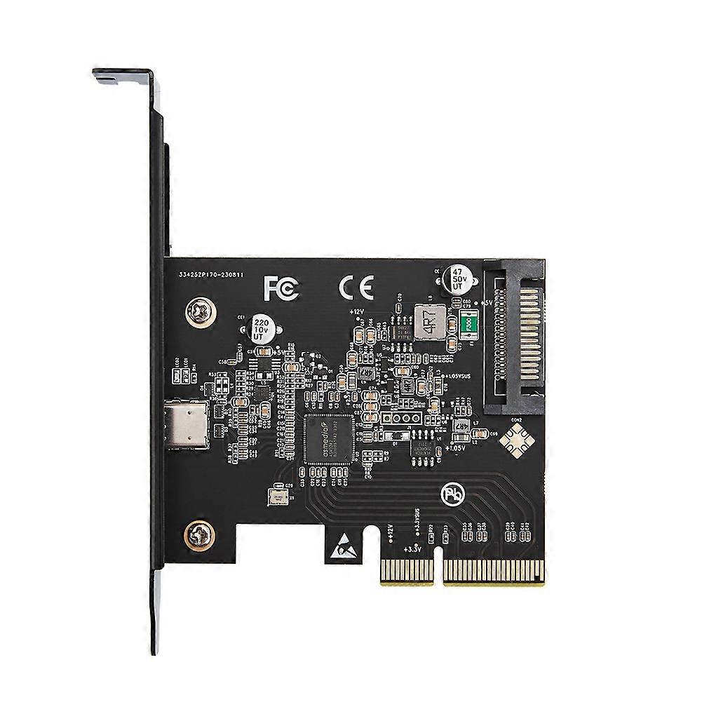 Usb-c 3.2 Gen 2x2 Pci-e Gen 3 X4 Typ-c 20 Gbit/s Erweiterungskarte, Asmedia Asm3242 Chipsatz Mit 15-poligem Sata-stromversorgungsnetzteil