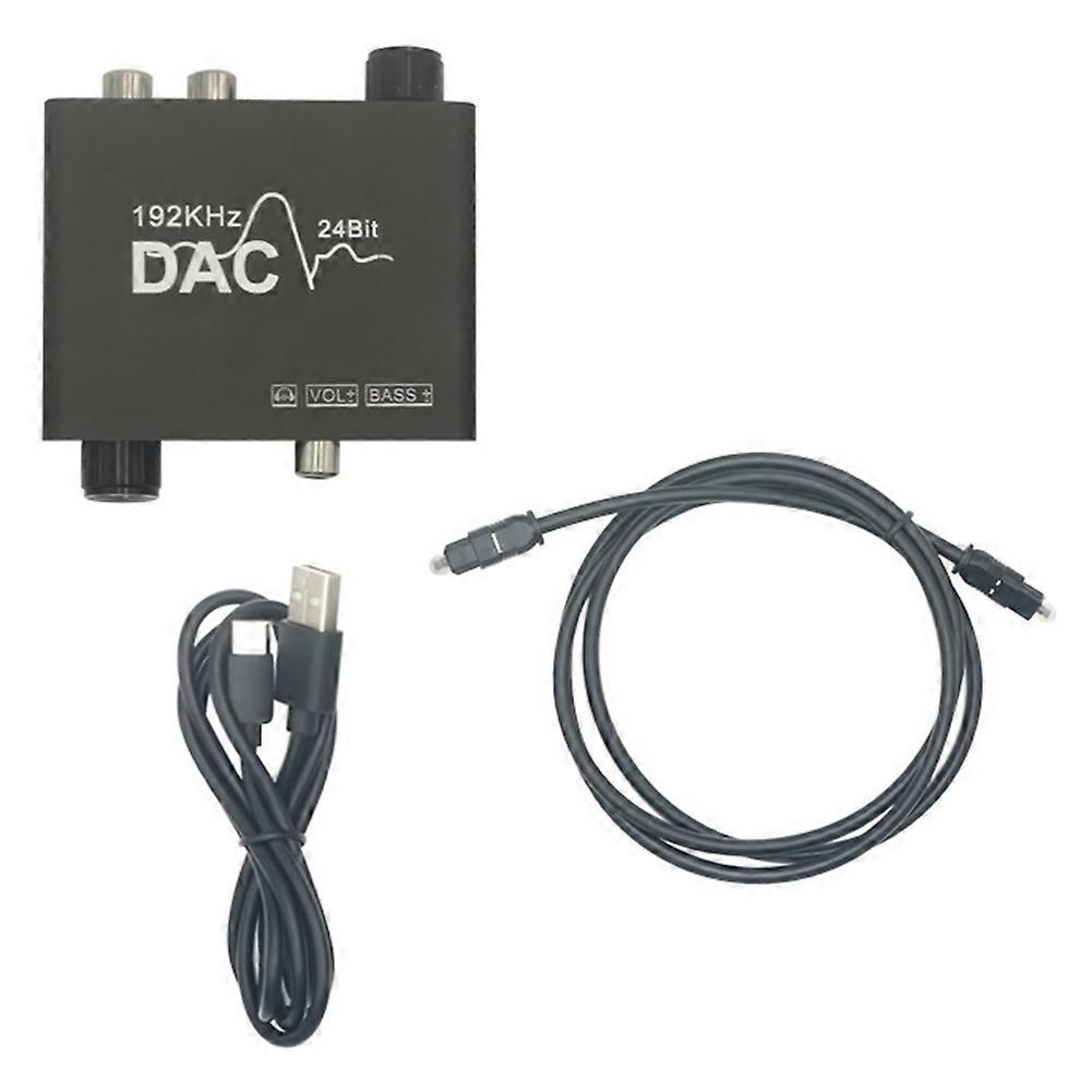 192 Khz Digital-analog-wandler (dac), Toslink Koaxial Optisch Auf 3,5 Mm Rca Analog (l/r), Mit Lautstärkeregler.