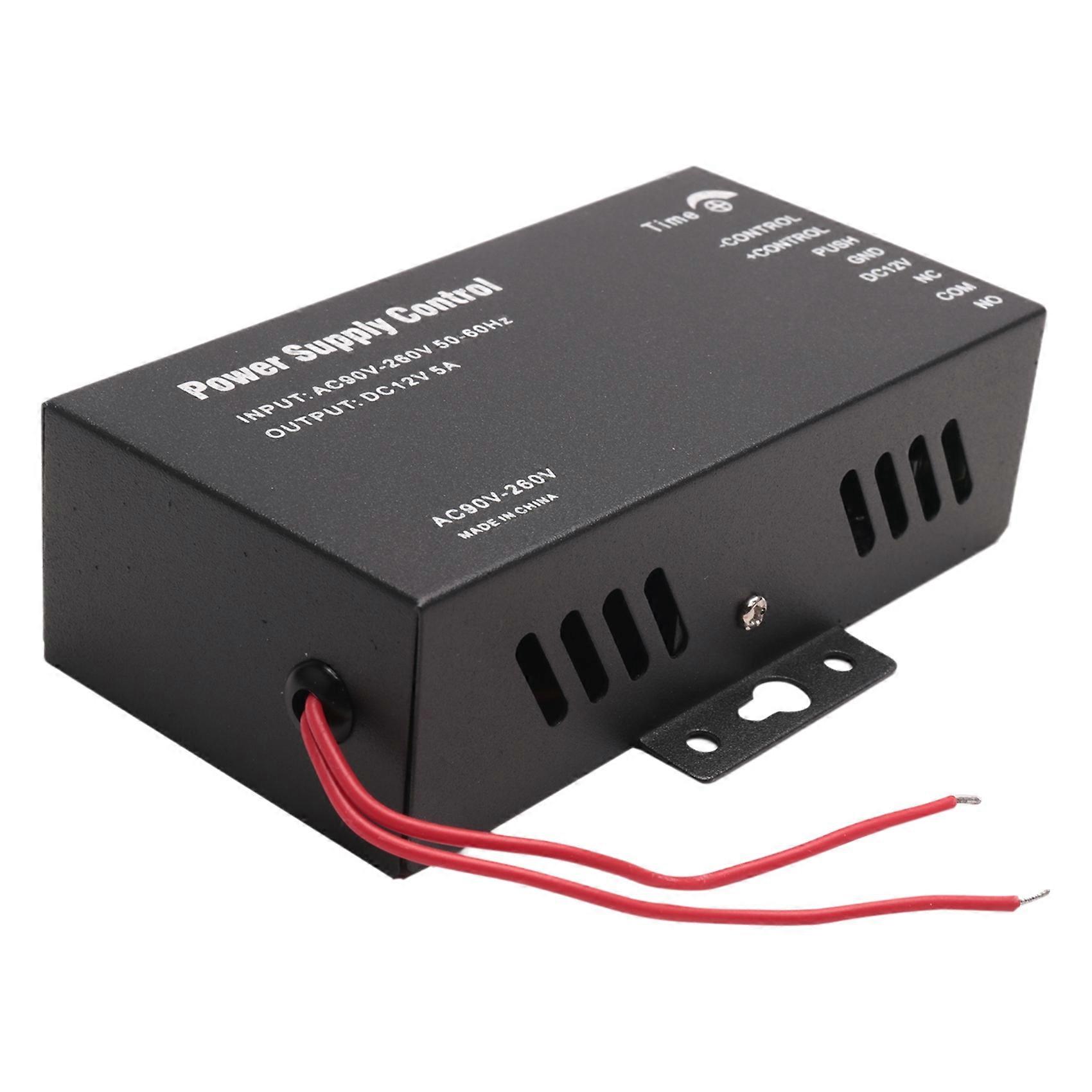 Netzteil Für Zutrittskontrollsysteme, Transformator, Adapter Für 110–240 V Wechselstrom, Konverter, Gerät, Schwarz, 12 V Gleichstrom, 5 A