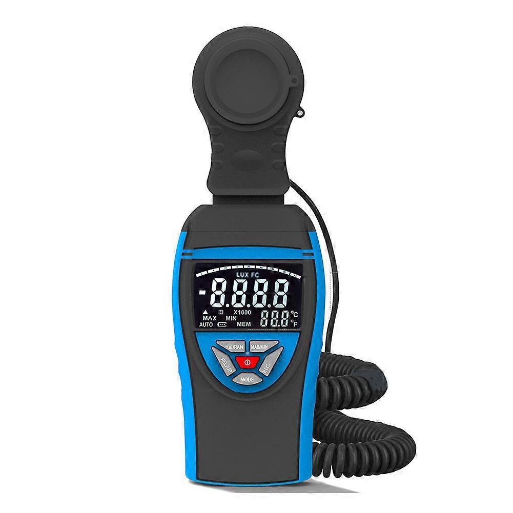 Digitales Luxmeter 8801c 0-400.000 Lux Mit Drehbarer Sonde Und Datenaufzeichnung Für Elektriker, Industrielle Und Private Anwendungen.