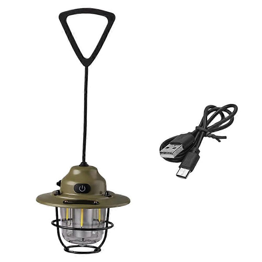 Mini-led-campinglampe, Wasserdichte Notlaterne, Retro-stil, Einstellbare Helligkeit, Ideal Zum Angeln Und Wandern.