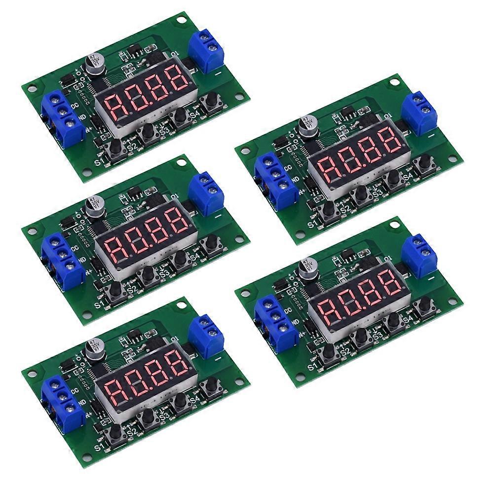 12v Dc Led Digitales Zeitverzögerungsrelaismodul, 5 Stück