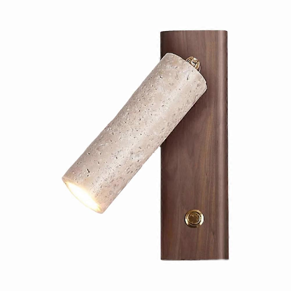 Elegante Wandleuchte Aus Gelbem Travertin Im Wabi-sabi-stil Für Die Inneneinrichtung