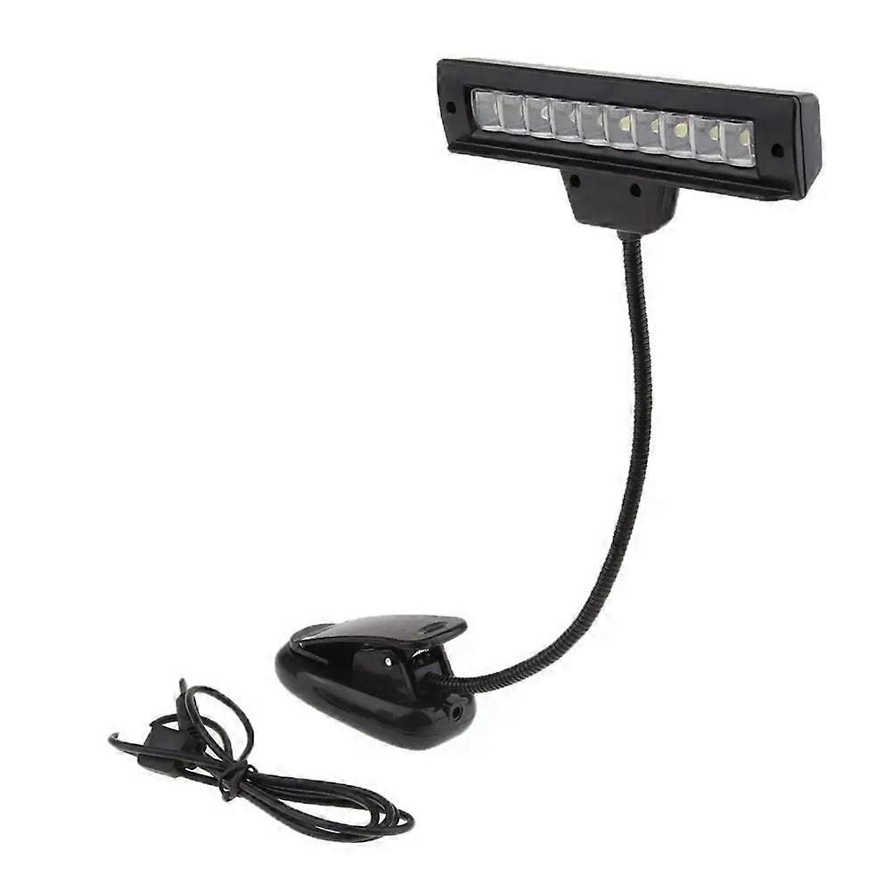 Wiederaufladbare Usb-schreibtischlampe Mit 10 Hellen Leds, Nachttischlampe Und Leselampe Für Den Schreibtisch