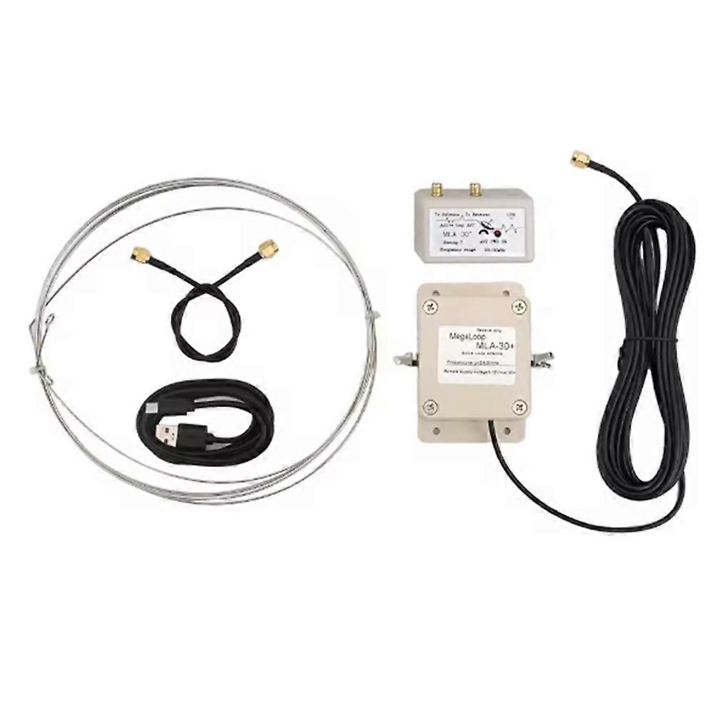 Mla-30+ Rahmenantenne Für Kurzwellenradio, Balkone Und Dächer, 0,5 Mhz–30 Mhz, Richtantenne, Magnetisch, Wasserdicht, Usb-stromversorgung, Wasserdichtes Gehäuse