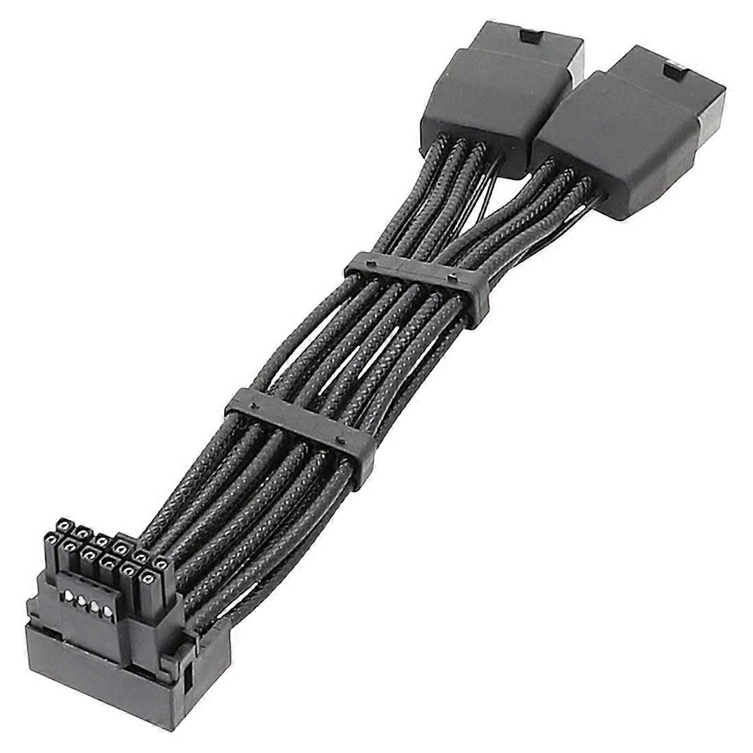 90° Abgewinkelter Stecker 2x8plb Für Rtx 4090 Und Rtx 4080 Gpus (16awg Serie, 2 X 8 Pin Pci-e Auf 16 Pin (12+4) Pci-e 5.0, 12 V Hpwr).