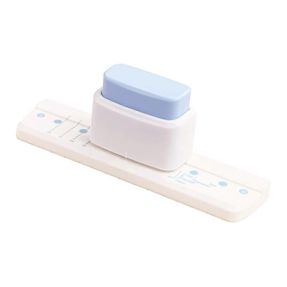 Mini-locher (5 Mm) Für Papier, 3 Löcher, Ideal Für Scrapbooking Und Bastelarbeiten. Blauer Kunststoff-locher.