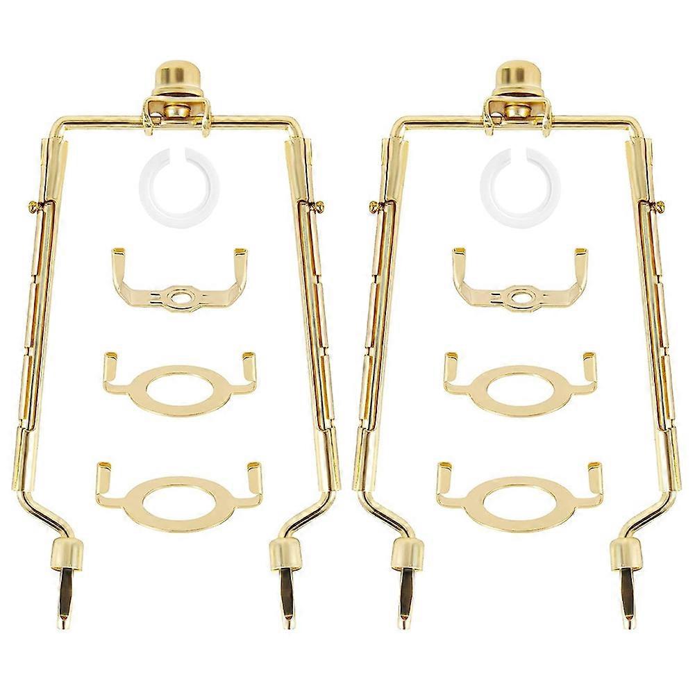18 Cm (7 Zoll) Großer, Harfenförmiger Lampenhalter Mit Verstellbarer E14-, E26- Und E27-fassung Sowie Goldenem, Hornförmigem Lampenhalter.