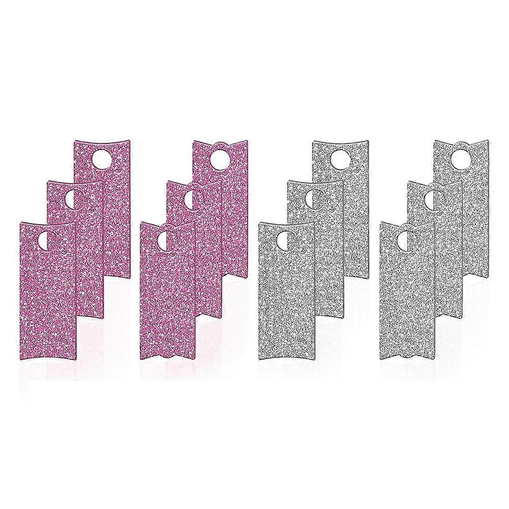 40 Leere, Glitzernde Acryl-namensschilder, Unfertig, Zum Dekorieren Von Tassen Und Visitenkarten (40 Oz).