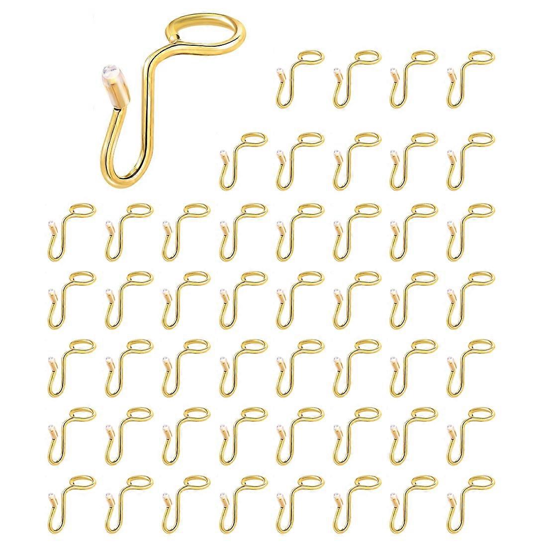 50 Verbindungshaken Für Kleiderbügel, Metallverlängerungen Für Samtkleiderbügel, Platzsparend In Schränken (gold)