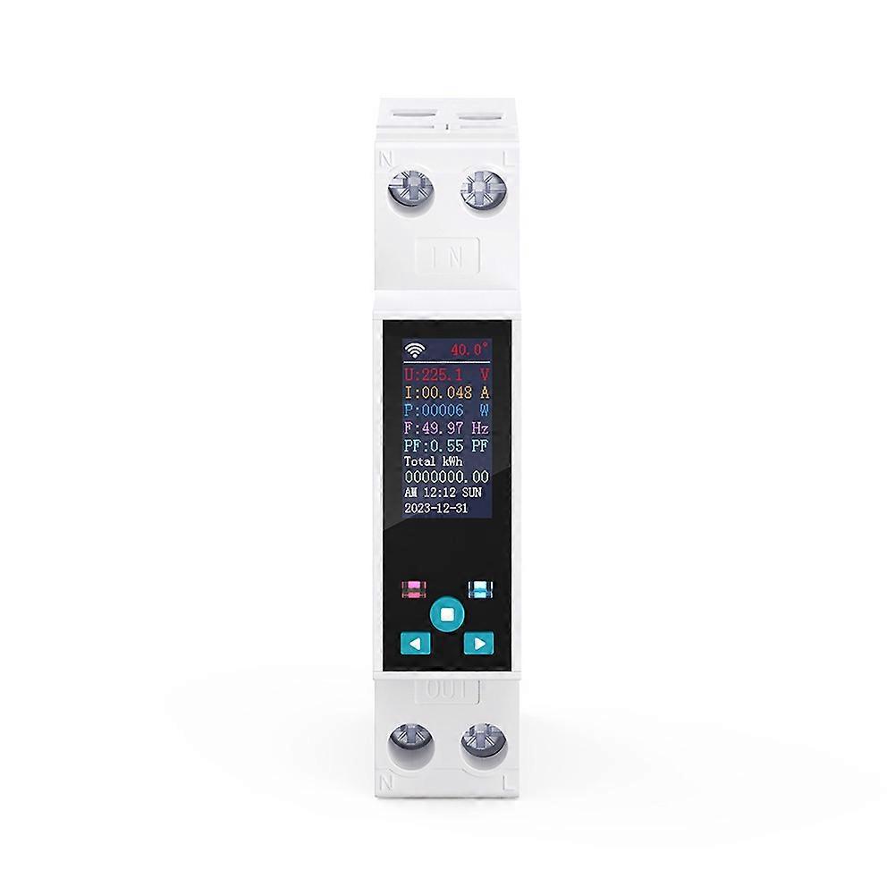 Tongou 1-50a Tuya Mcb Intelligenter Leitungsschutzschalter Mit Lcd-display, Drahtloser Fernbedienung Und Unterspannungserkennung B