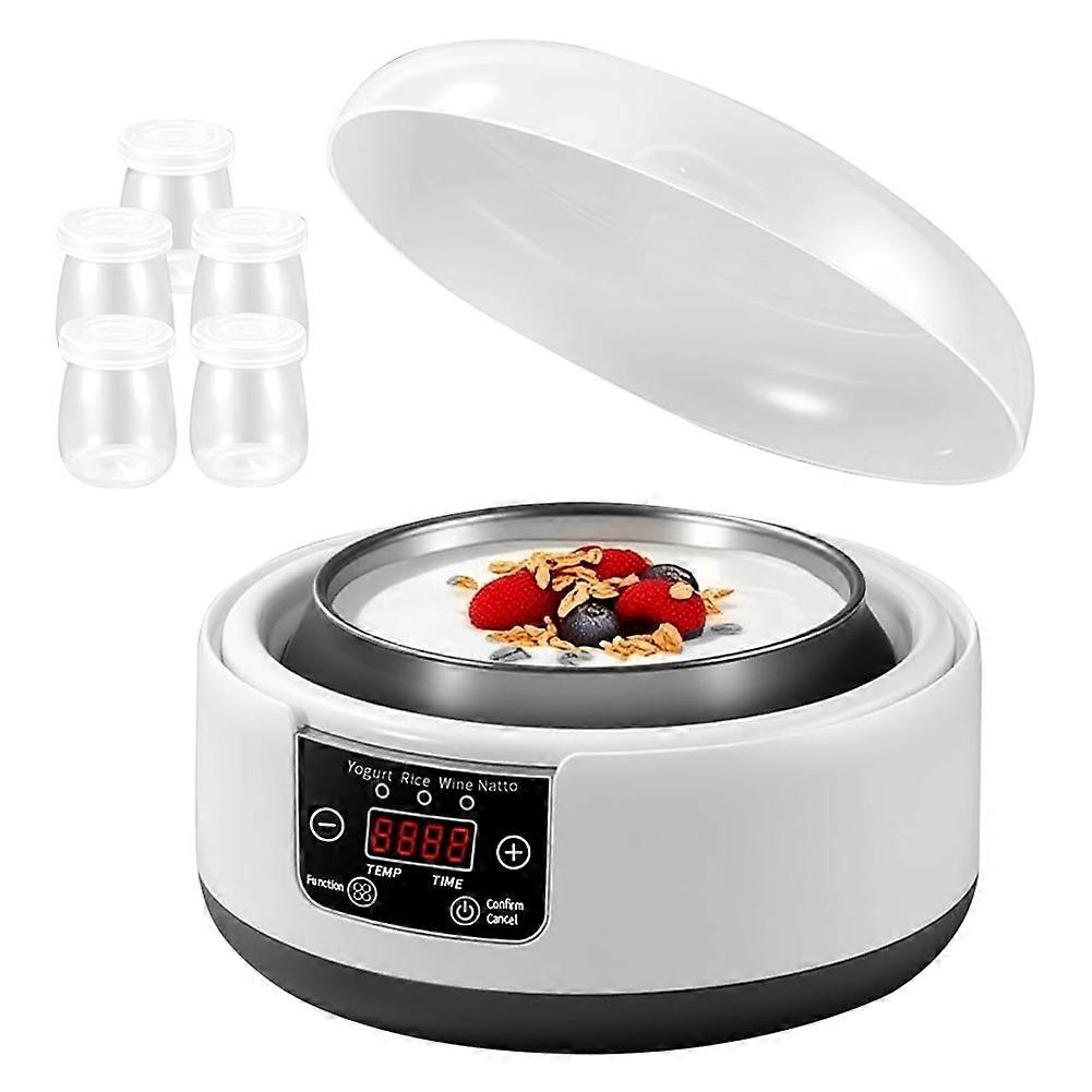 Automatischer Joghurtbereiter 36 Stunden, 1,2 L, Mit Lcd-bildschirm Und Temperaturregelung (us-stecker).