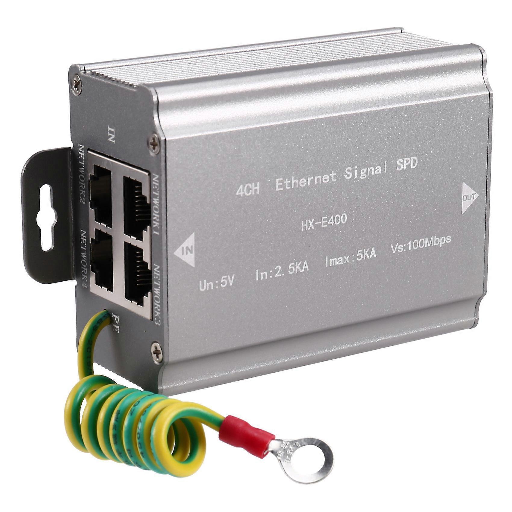 4-port-netzwerkkabel (100 M) Mit Überspannungsschutz, Rj45-stecker, Kameraanschluss, Thunder-mehrport-überwachungs- Und Überspannungsschutz