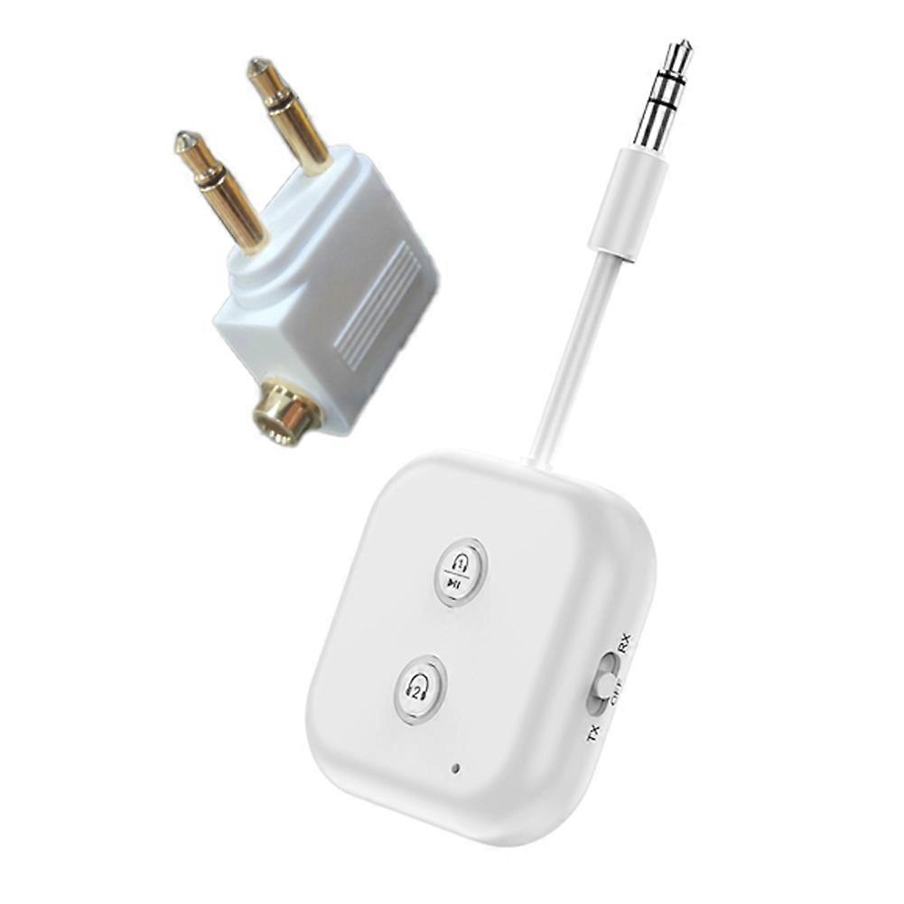 Tragbarer Hi-fi-stereo-bluetooth-5.3-audioadapter Mit Mikrofon, 2-in-1 (senden/empfangen), Für 1 Headset An 2 Pc-/tv-lautsprecher