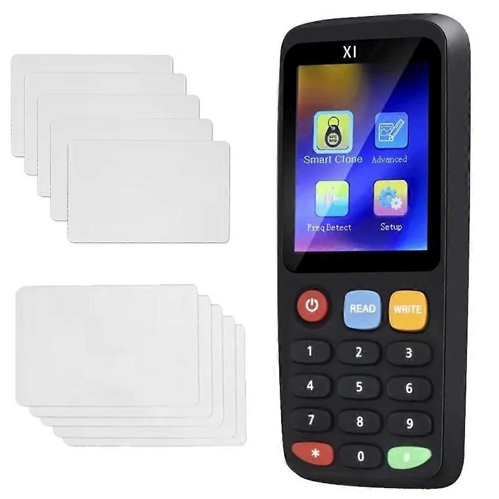 Nfc Rfid Smartchip-lesegerät/schreibgerät/duplikator X7 + 5xcuid + 5xuid + 125 Khz 13,56 Mhz Kartenetikettenkopierer (ausweisklonen)